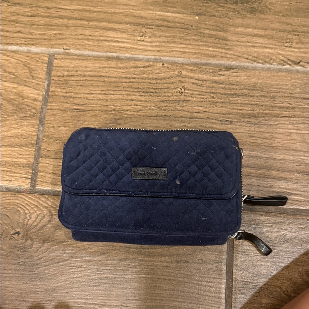 Vera Bradley Midnight Blue Quilted Pouch